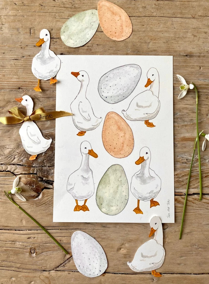 Decoupages - Easter Geese & Eggs