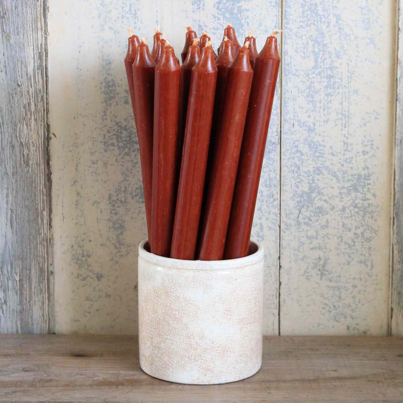 Dinner Candles Burnt Orange