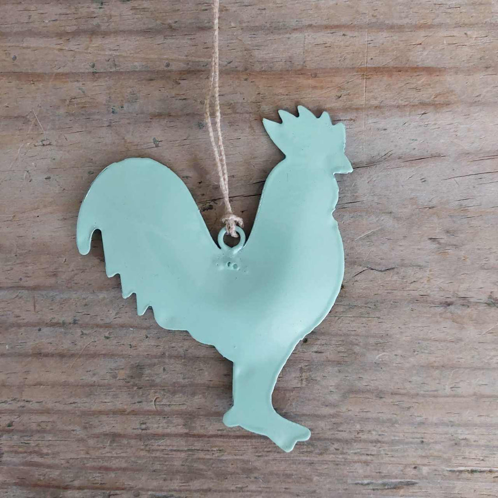 Green Rooster Easter Decoration
