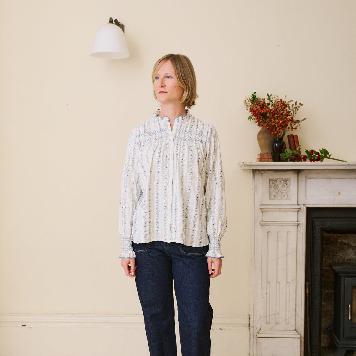 Dauphine Smocked Blouse
