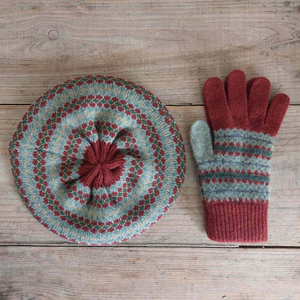 Fair isle Gloves Russet Closet & Botts
