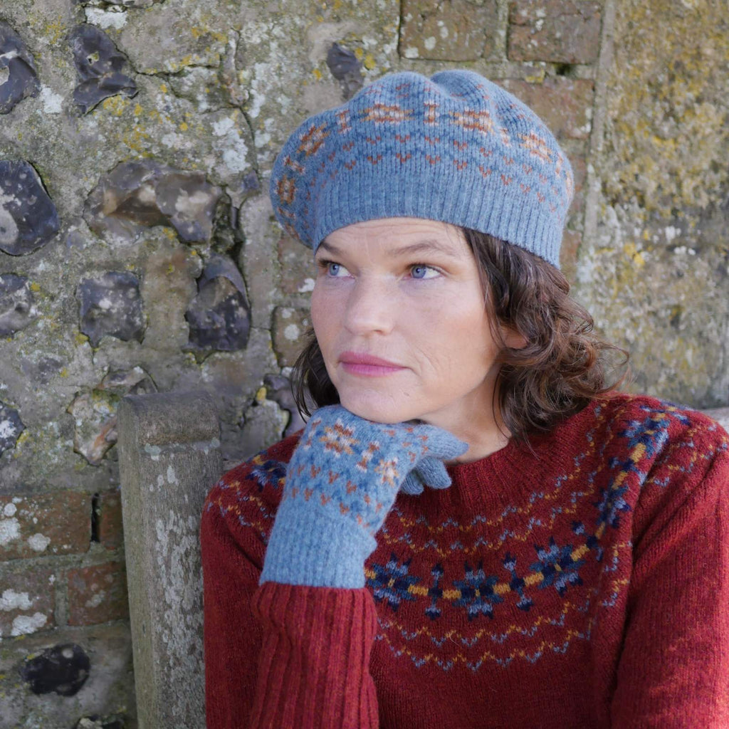 Traditional Fair Isle hat and gloves