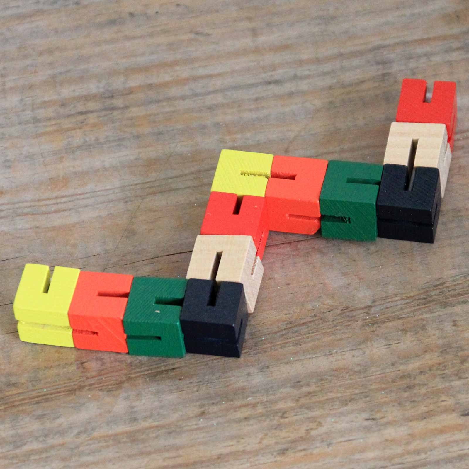 Wooden Twist & Lock Blocks