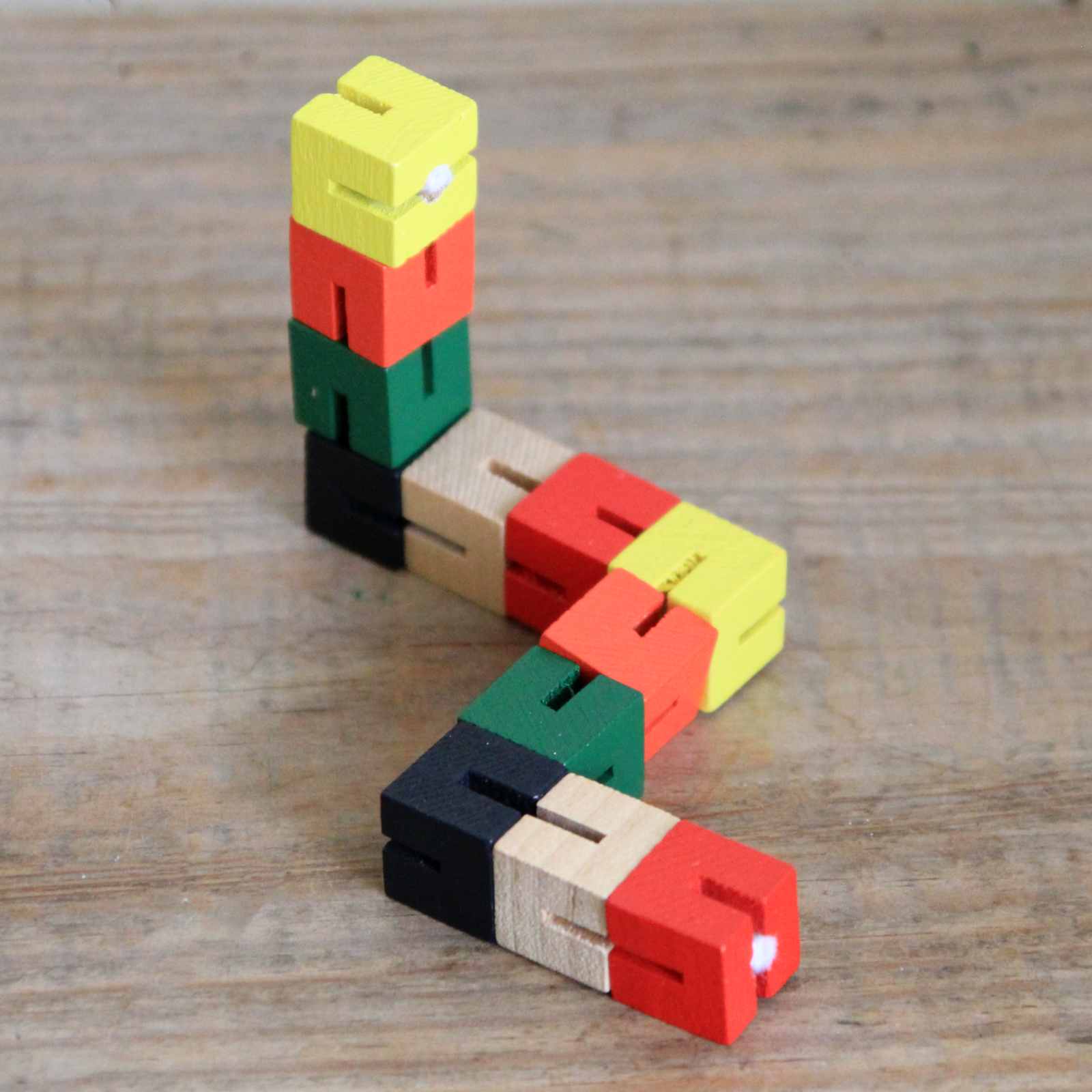 Fidget Toy - Wooden Twist & Lock Blocks
