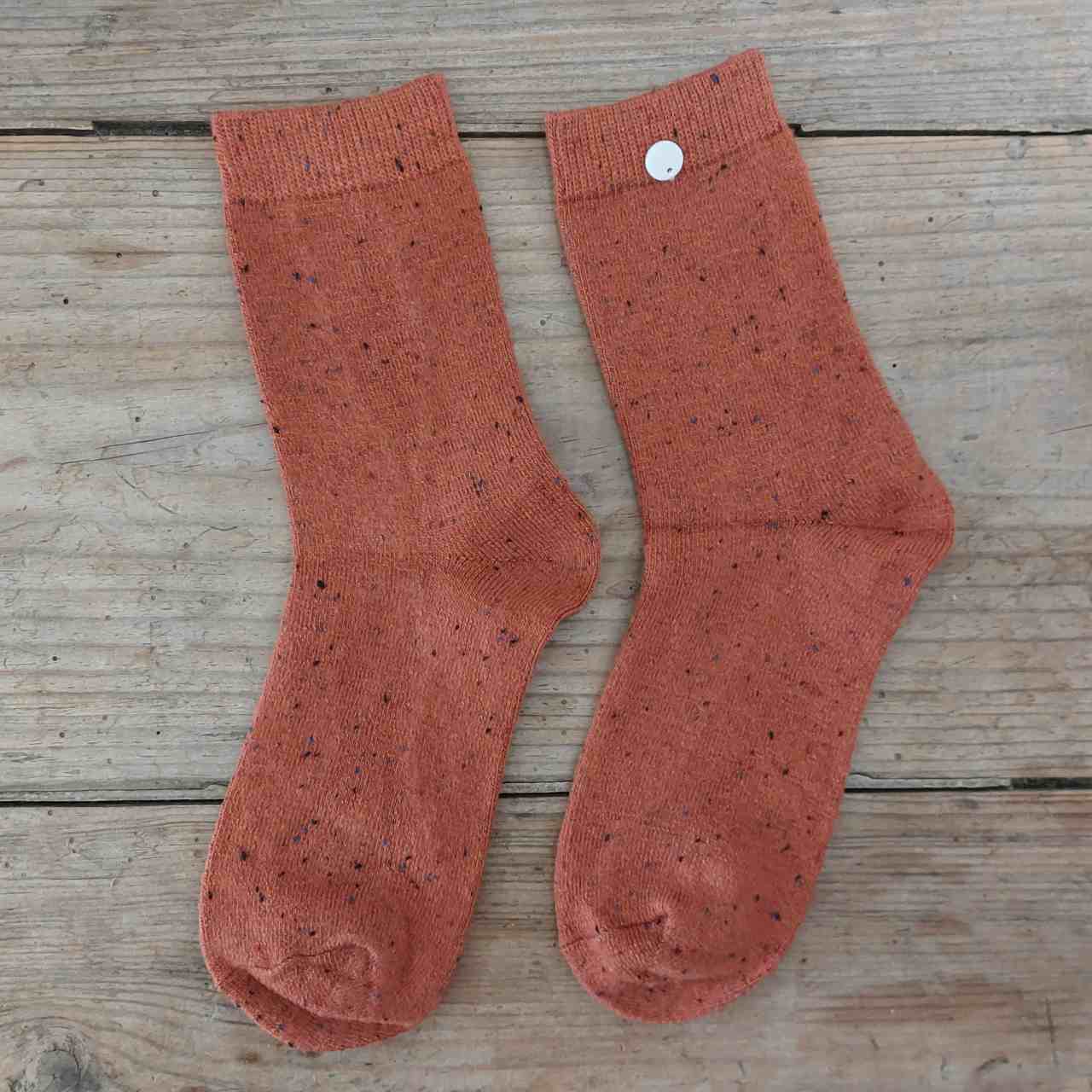 Women's Flecked Cotton Socks