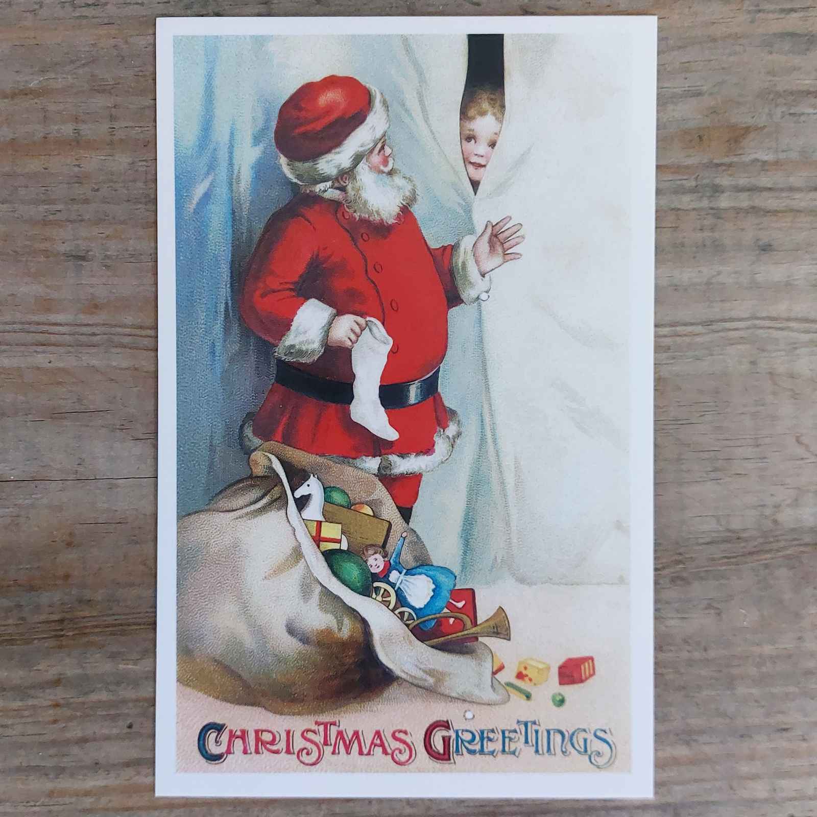 Vintage French Christmas Postcard