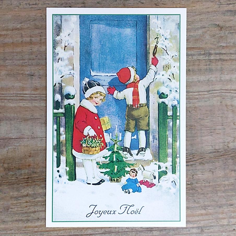 Vintage French Christmas Postcard