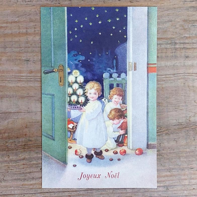 Vintage French Christmas Postcard