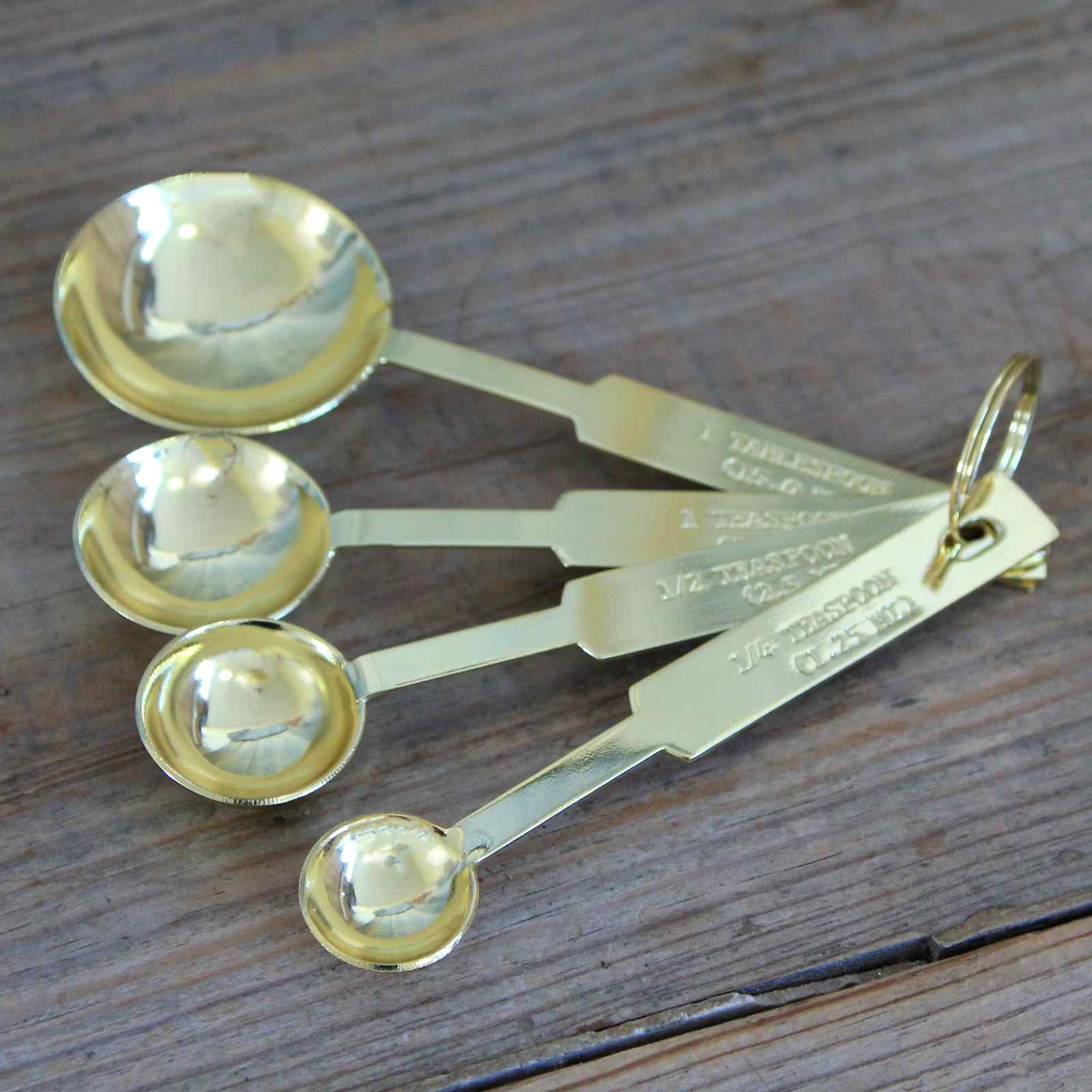 Gold stainless steel Measuring Spoons