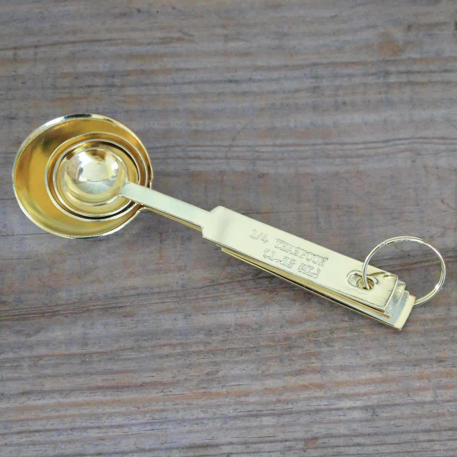 Gold stainless steel Measuring Spoons