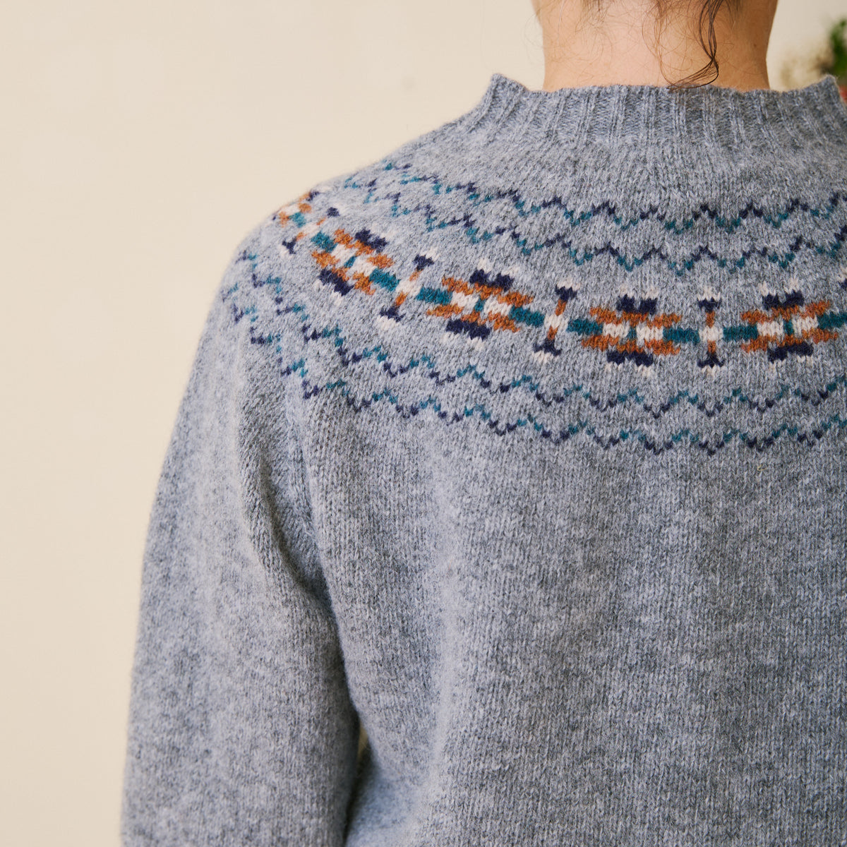 Fair Isle Cardigan - Smoke