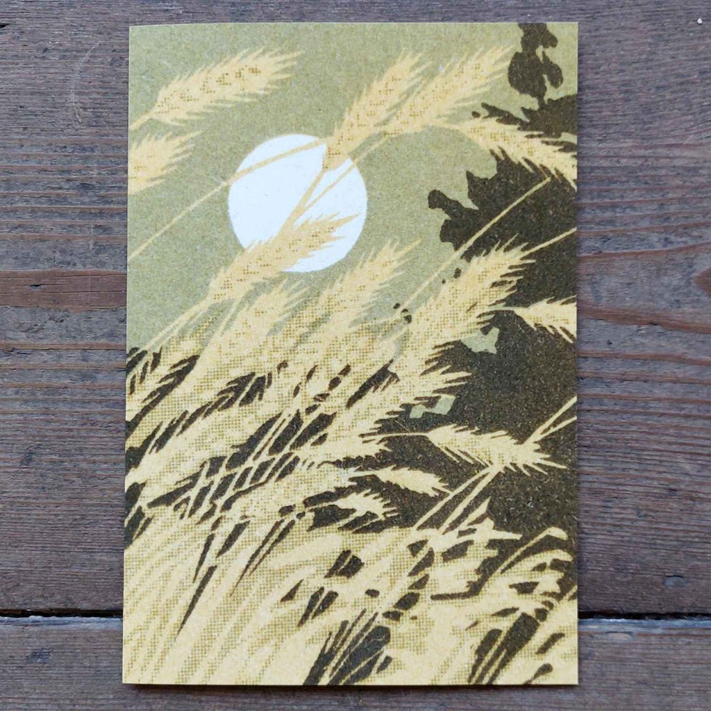 Harvest Moon - Vintage Greeting Card