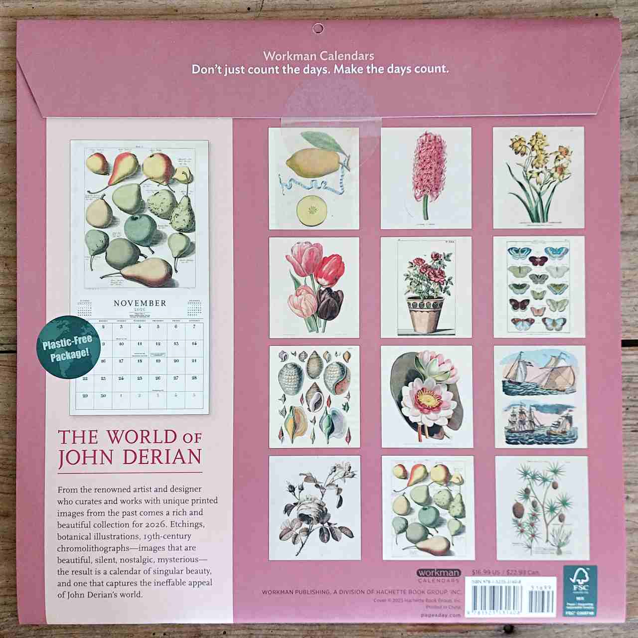 John Derian Wall Calendar 2026