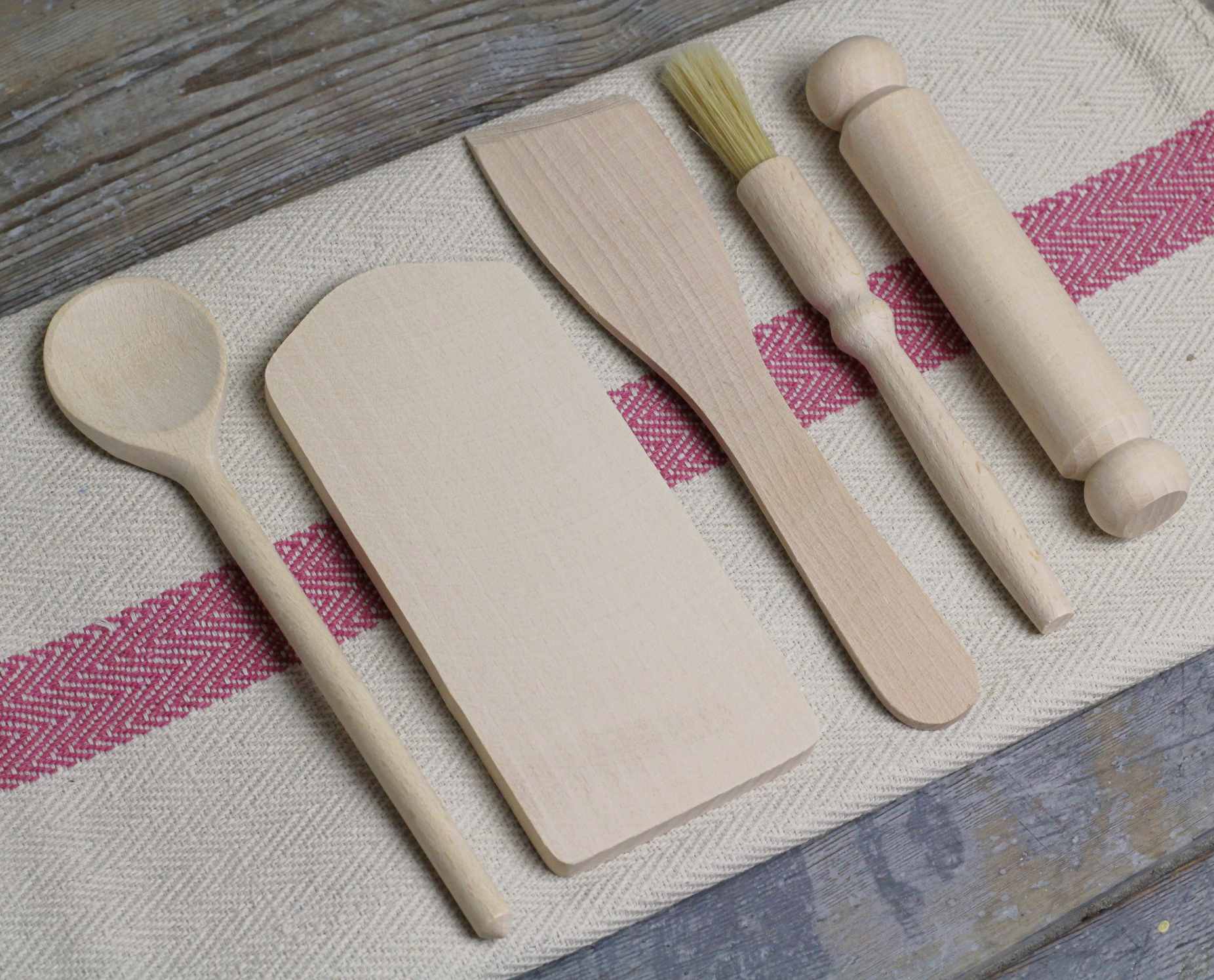 Children's Kitchen Wooden Utensils