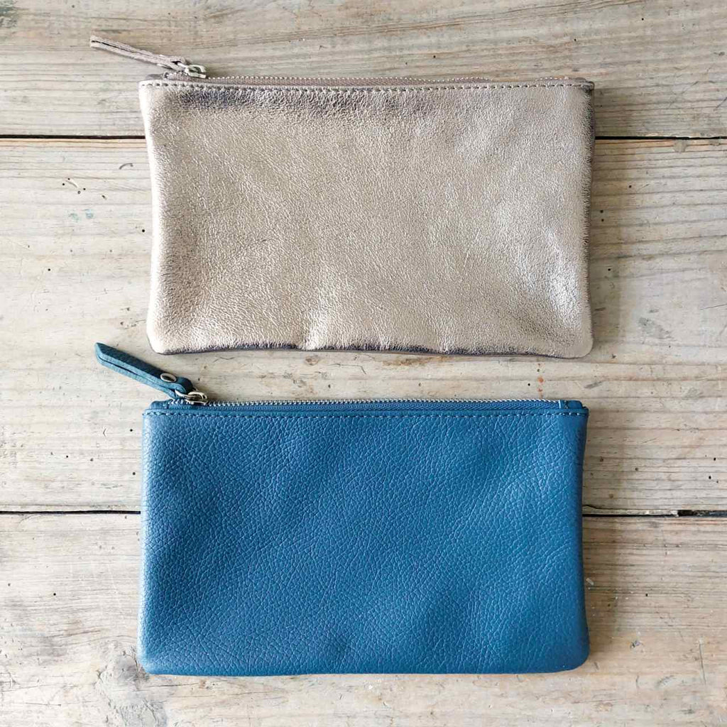 Large leather pouches made from 100% leather