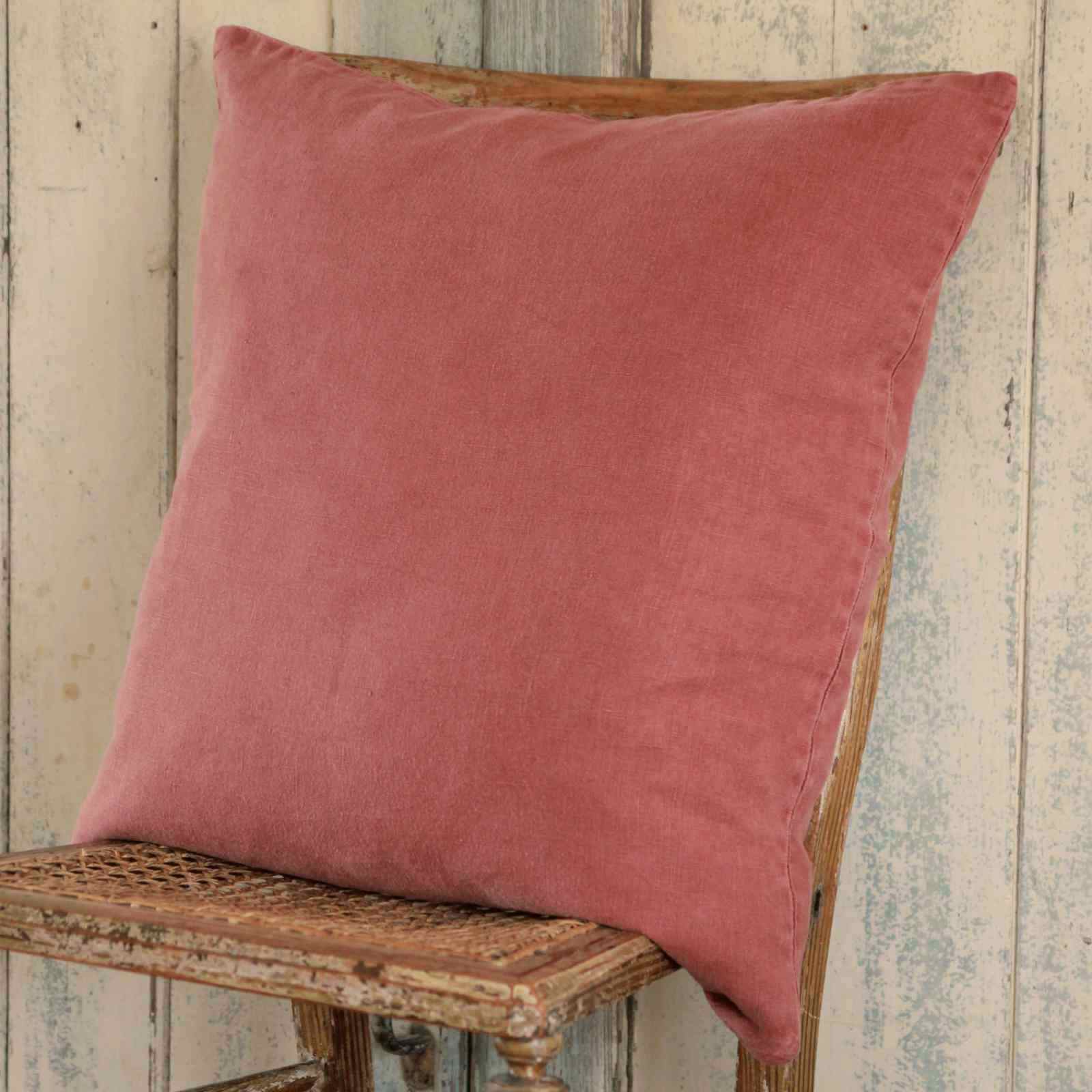 Linen Cushion - Rust