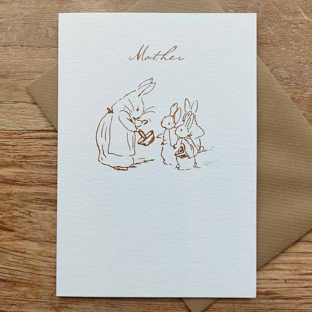 Beatrix Potter 'Mother sketch' Mother's Day Card