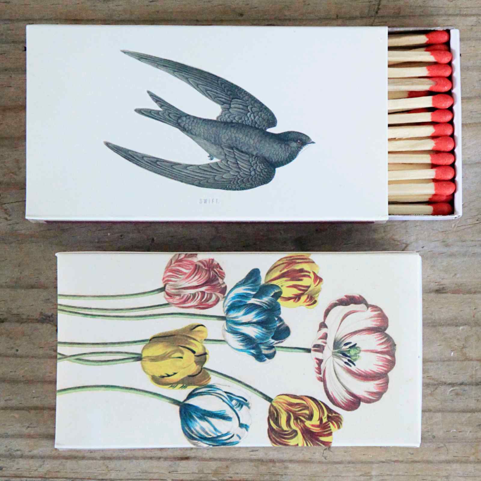 Box of matches by John Derian - Tulips and Swift