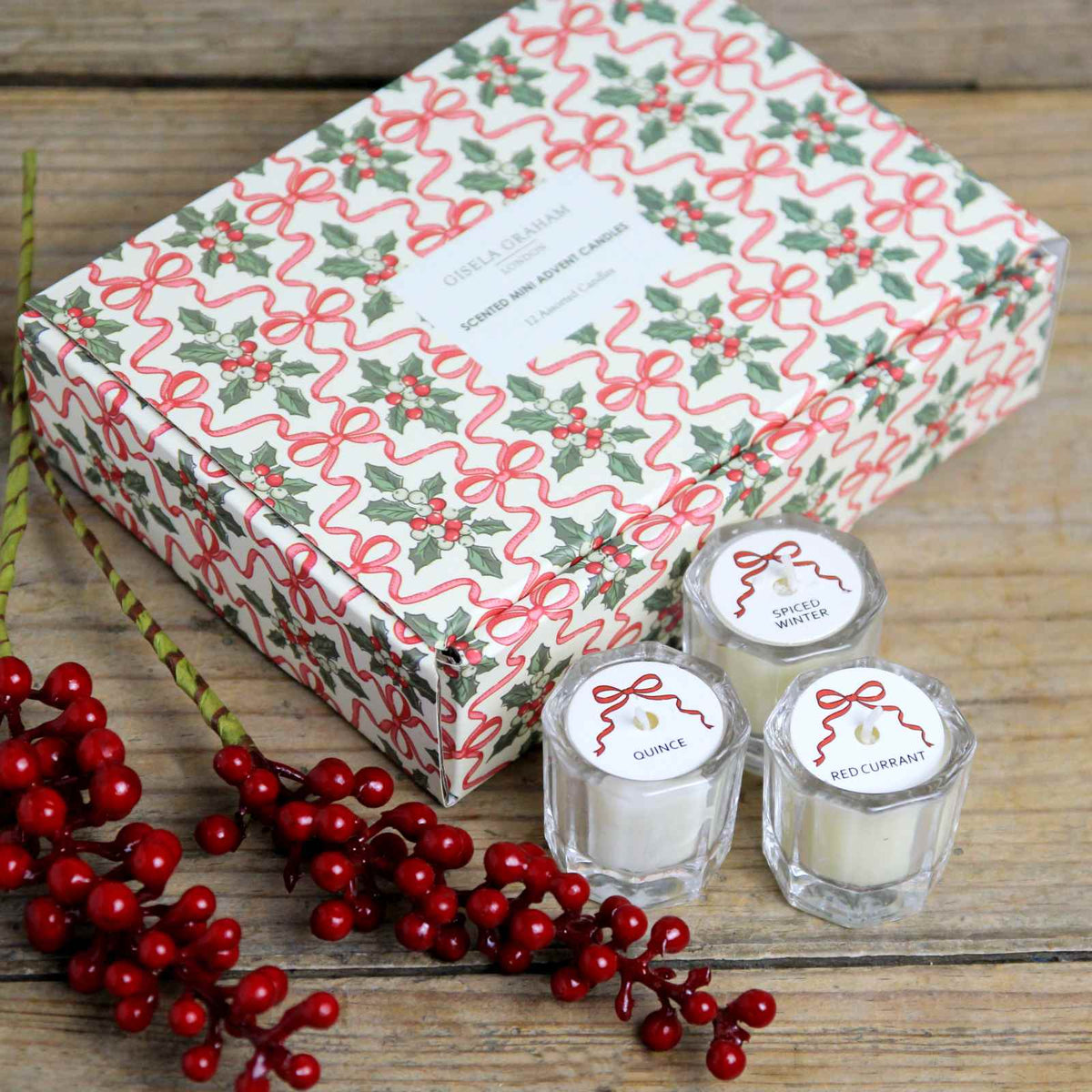 Mini Advent Scented Candle Set