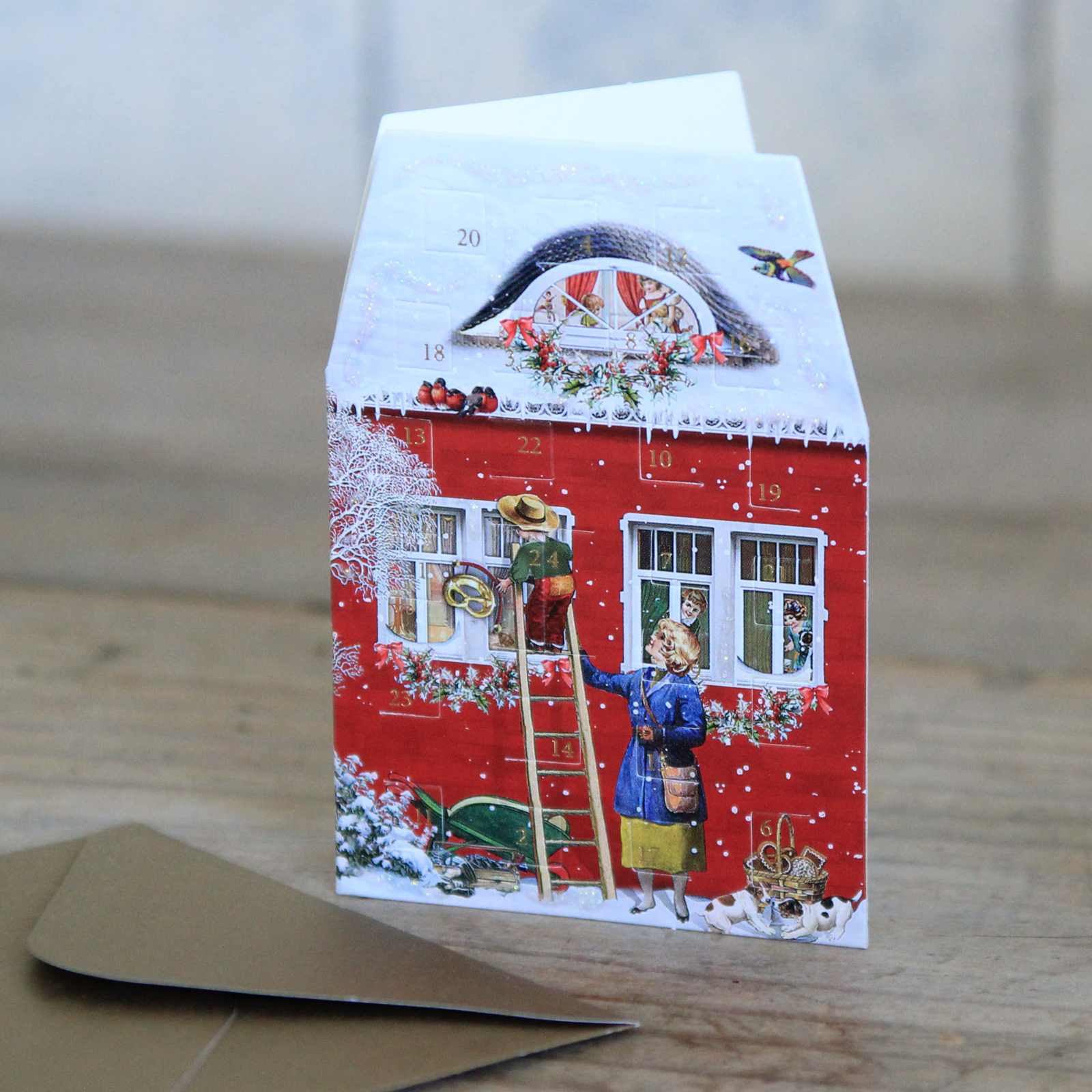 Mini Advent Calendar Card - House
