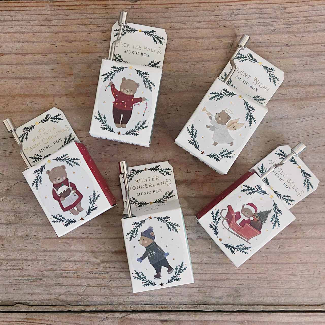 Little Bear Christmas Music Box