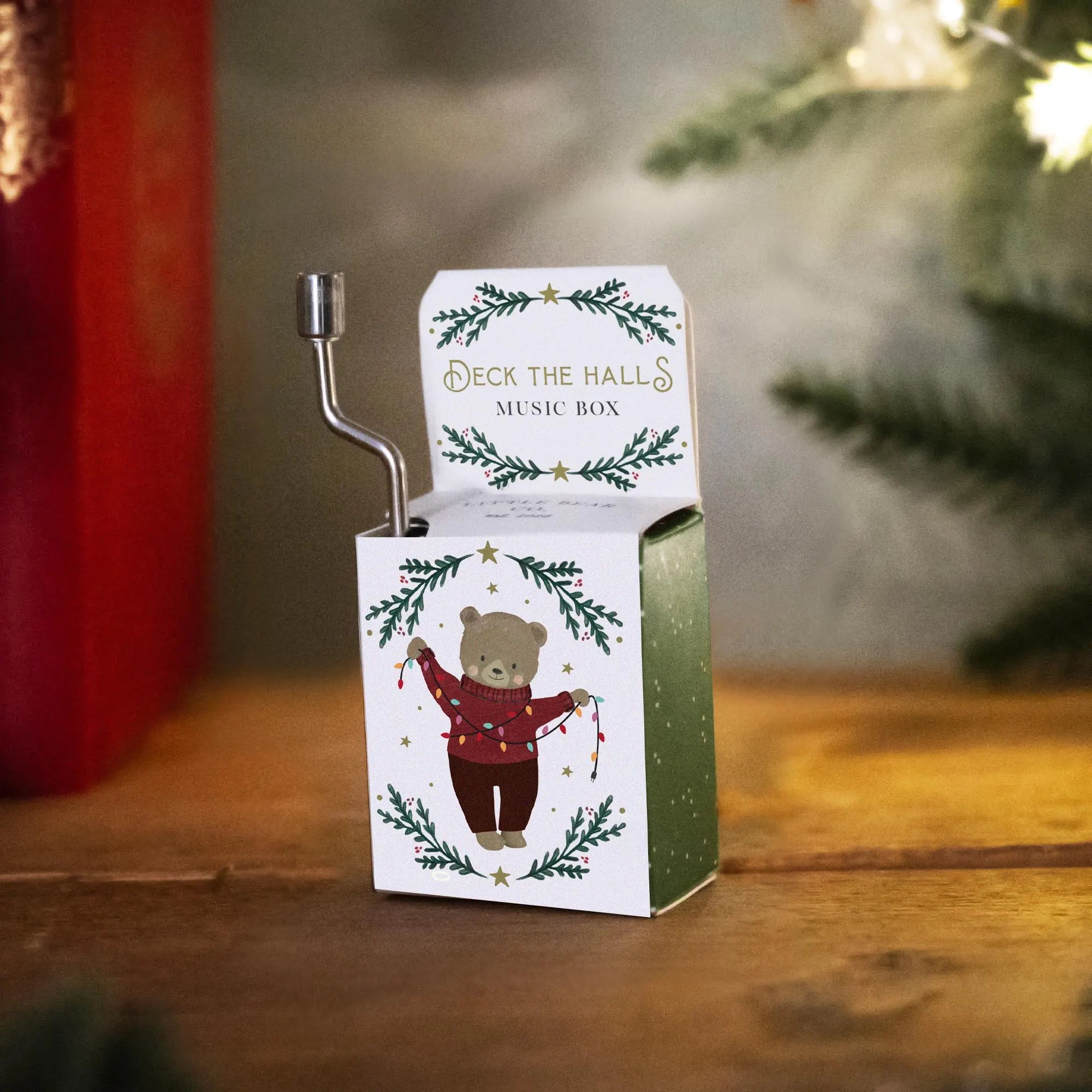 Little Bear Christmas Music Box - Deck the Halls