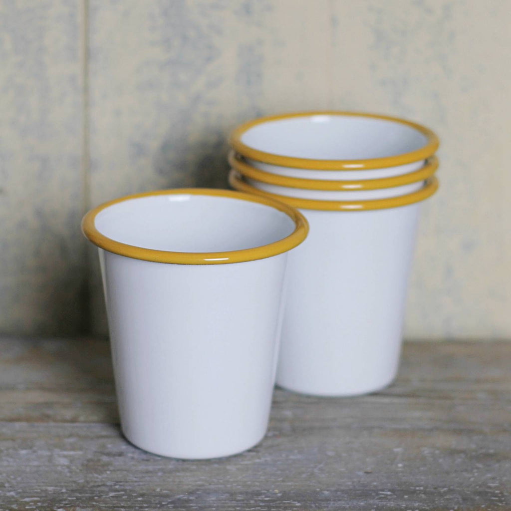 Enamel Tumbler - Mustard yellow