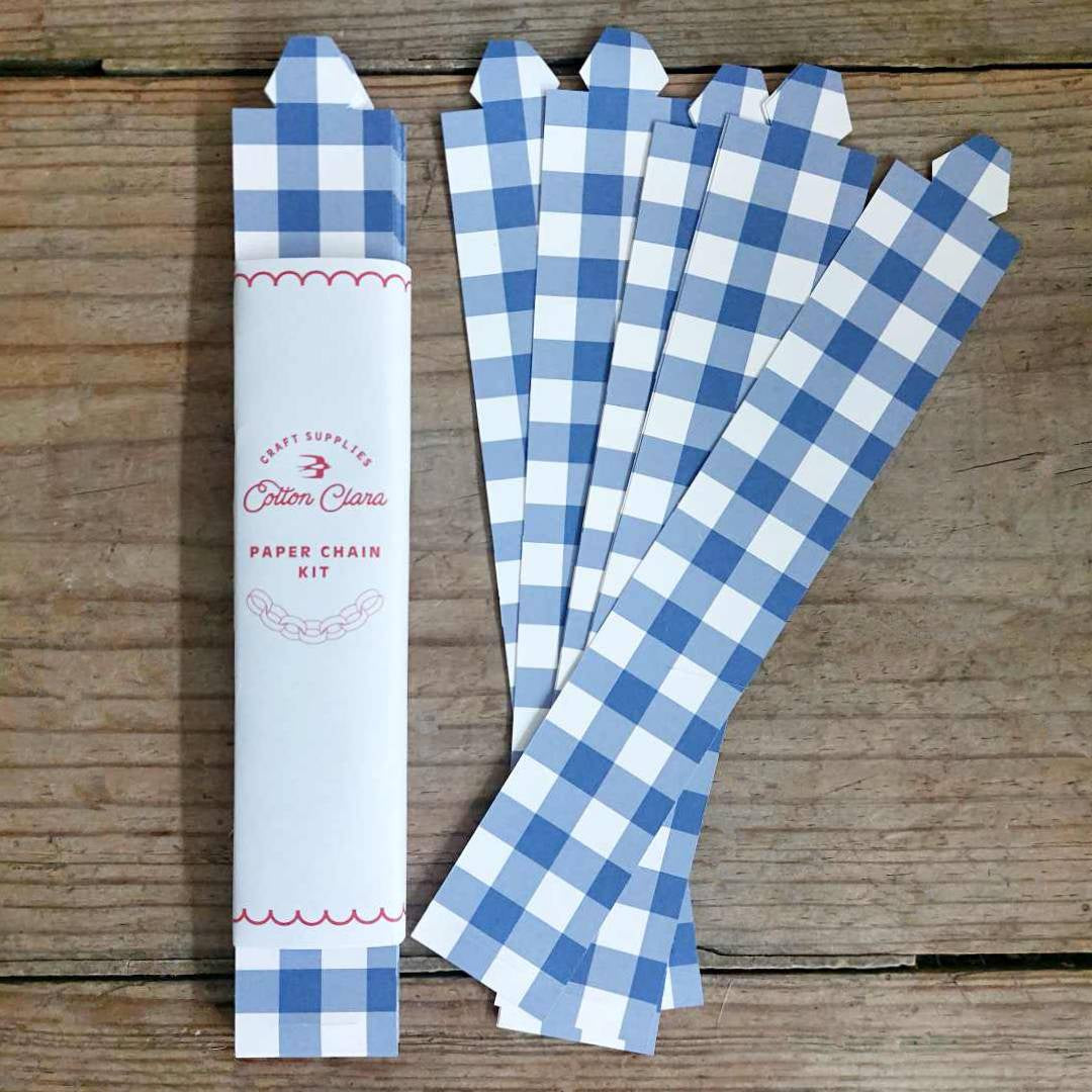 Gingham Paper Chain Kit