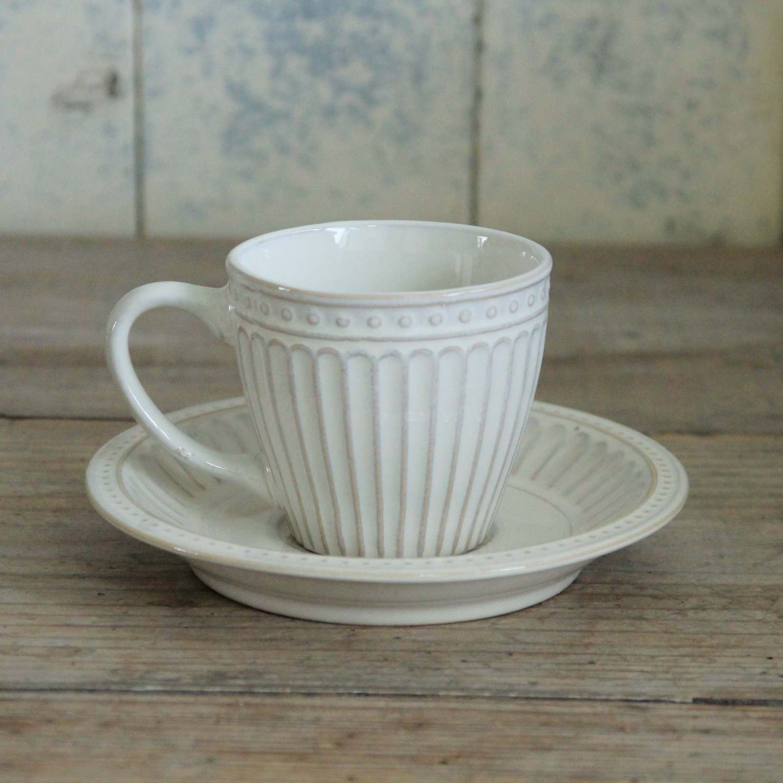 Pembroke Cup and Saucer - Cream