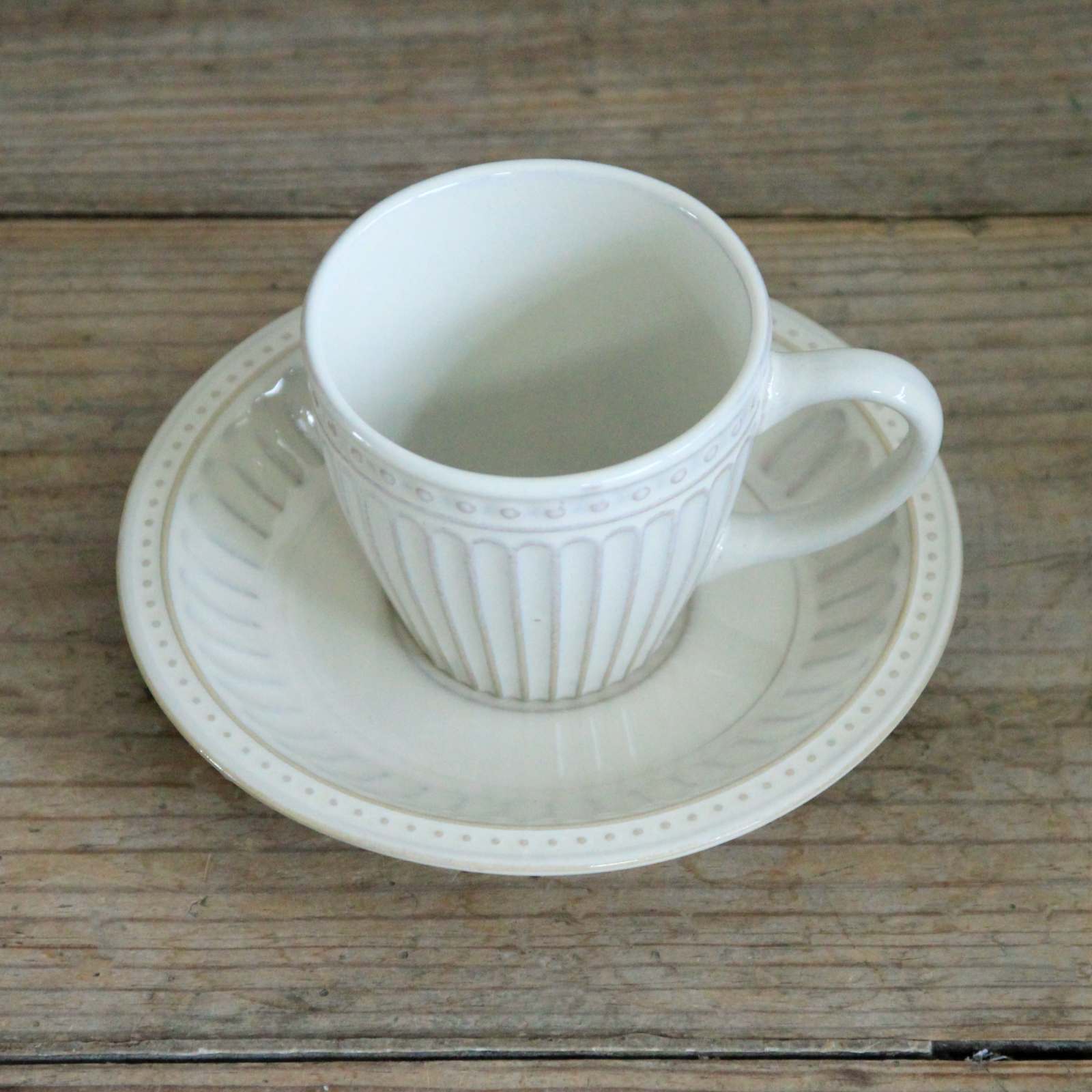 Pembroke Cup & Saucer - Cream
