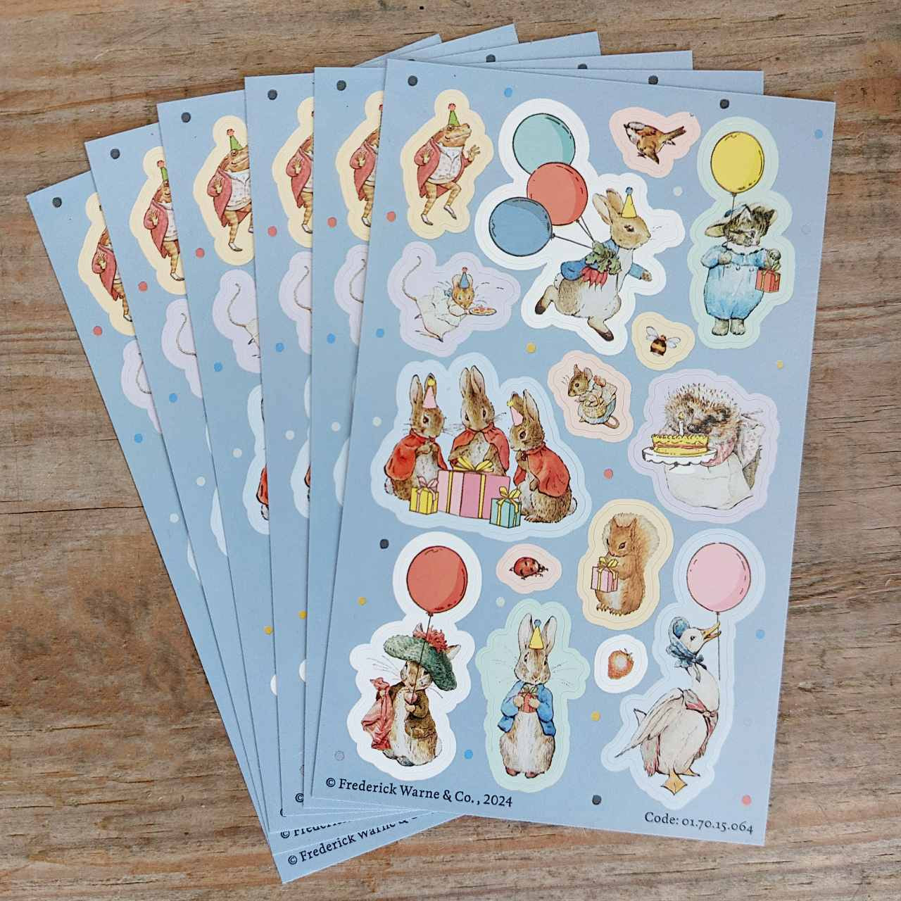 Peter Rabbit Party Sticker Pack - 6 Sheets