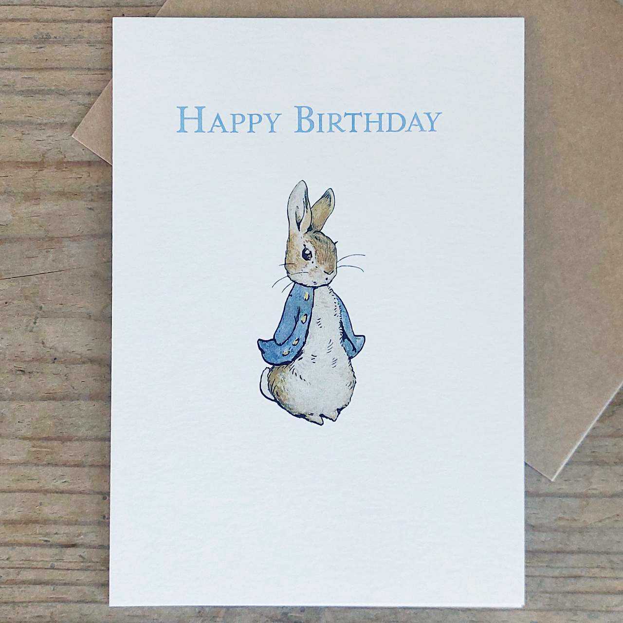 Peter Rabbit Birthday Card