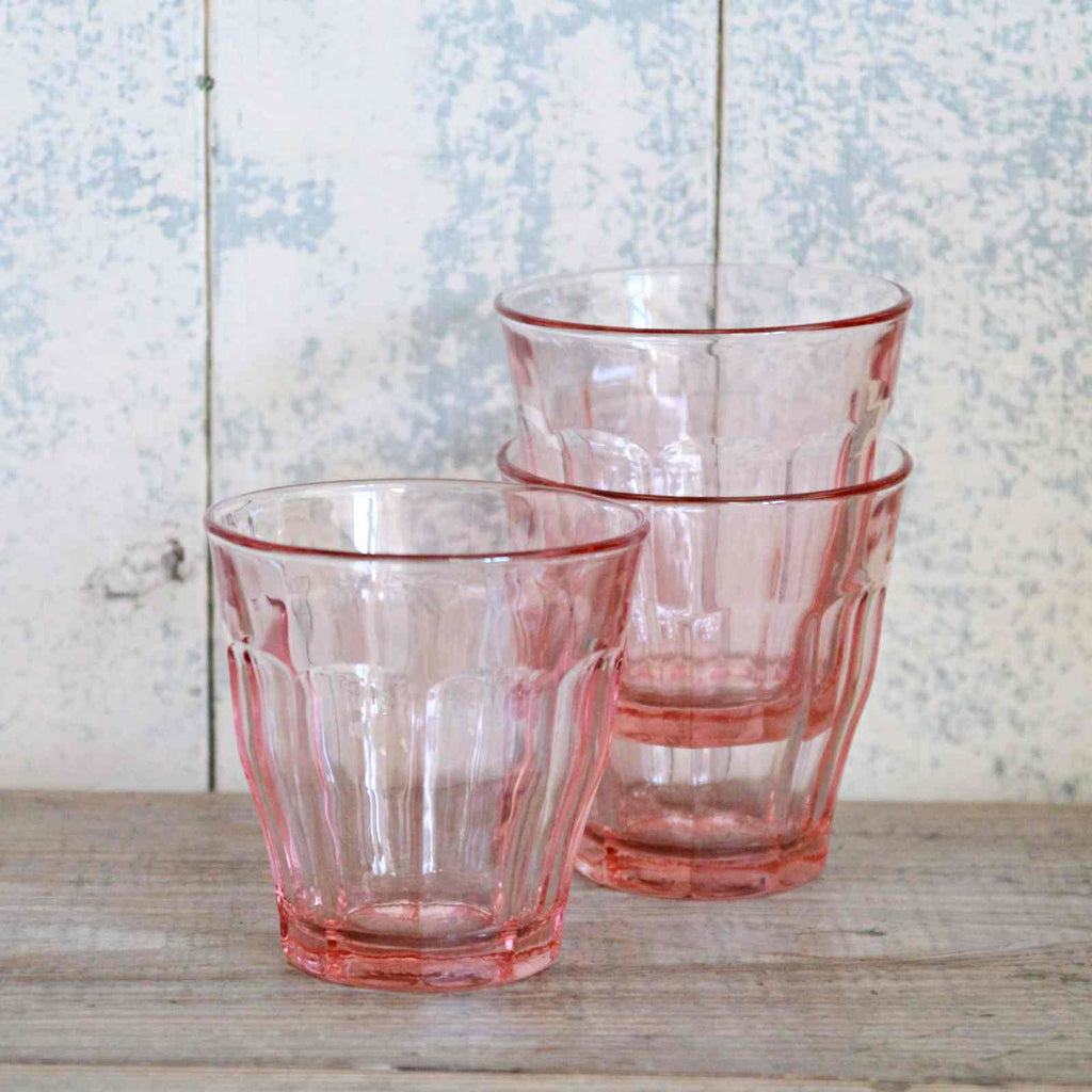 Picardie Glass - Rose Pink