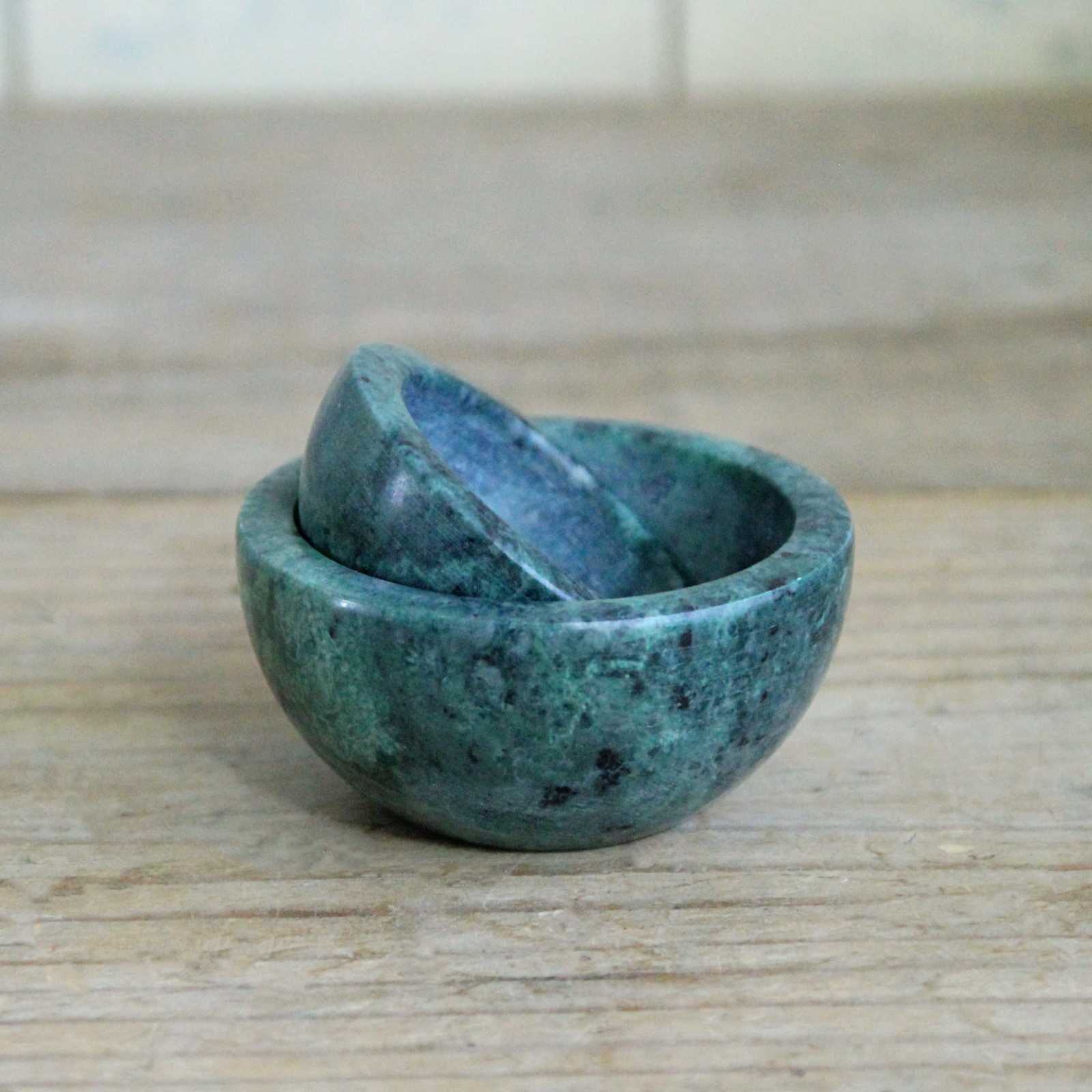 Green Marble Pinch Pot