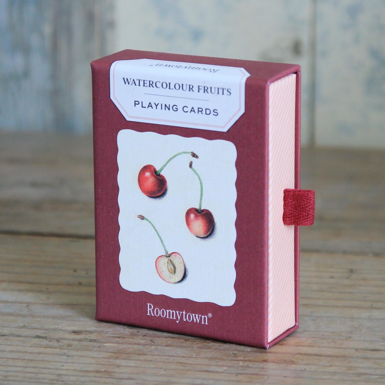 Single Deck of Playing Cards - Watercolour Fruit