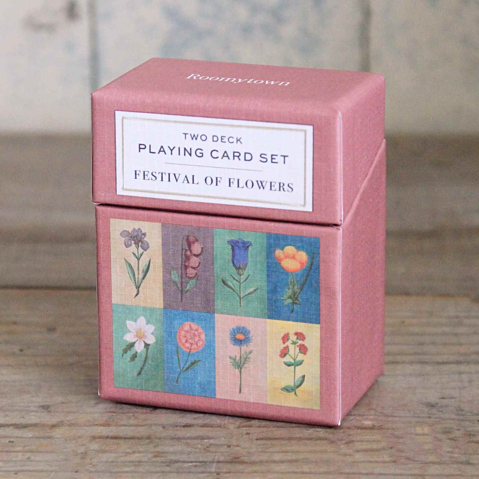 Set of Two Decks of Playing Cards - Festival of Flowers