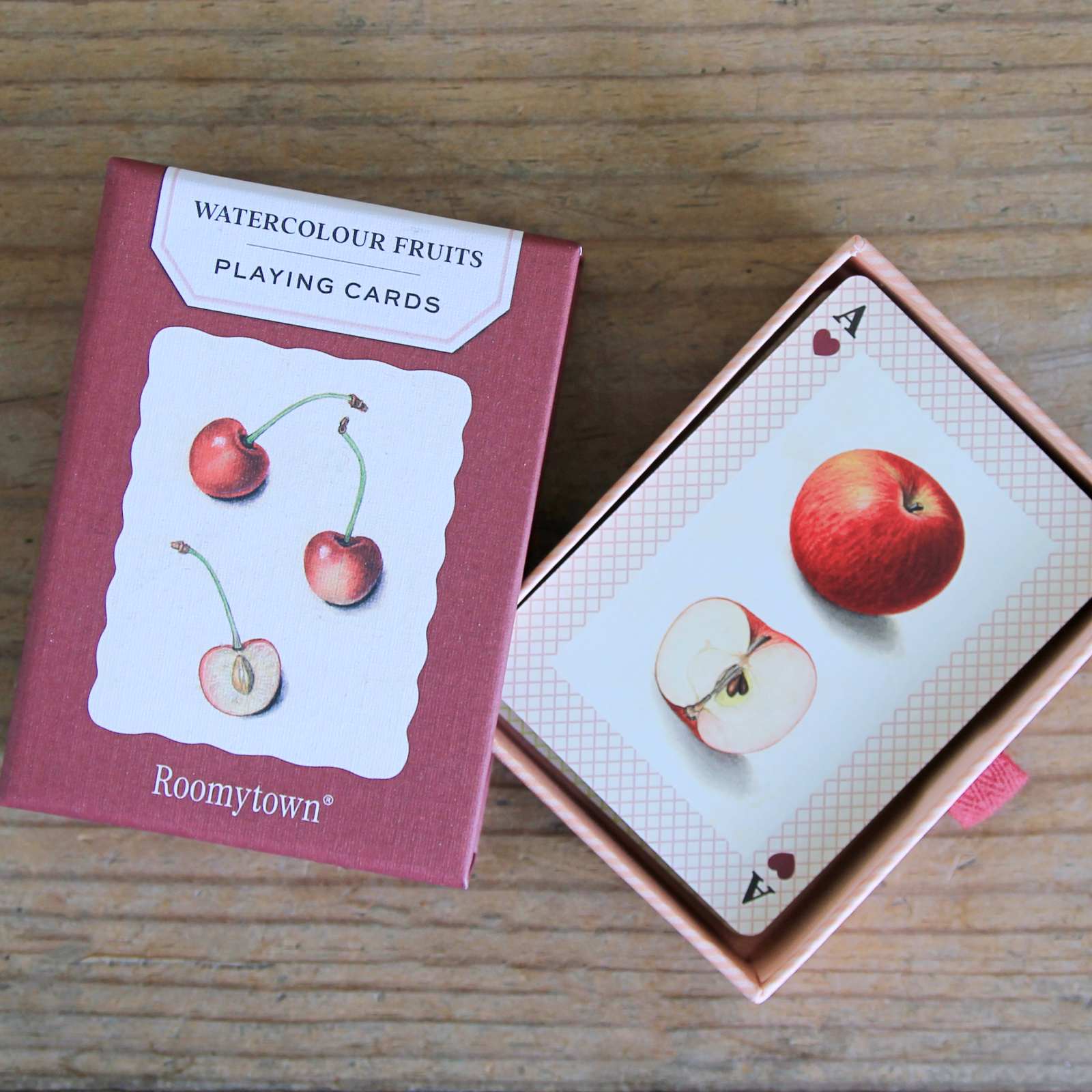Single Deck of Playing Cards - Watercolour Fruit