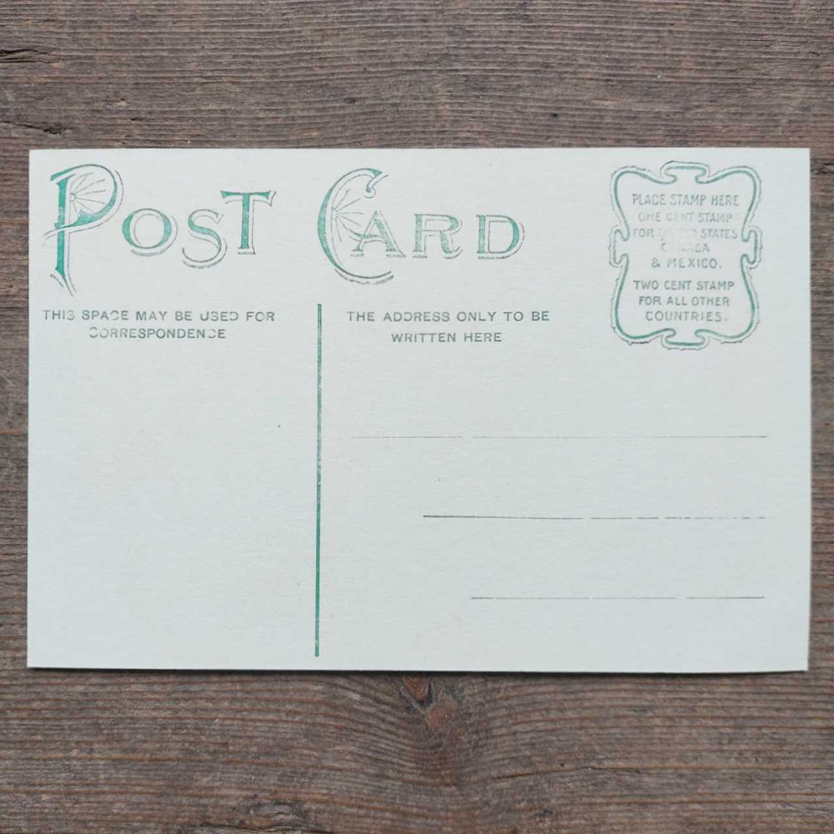 Off Color Postcard Vintage Postcard - Shades of Green – Closet & Botts