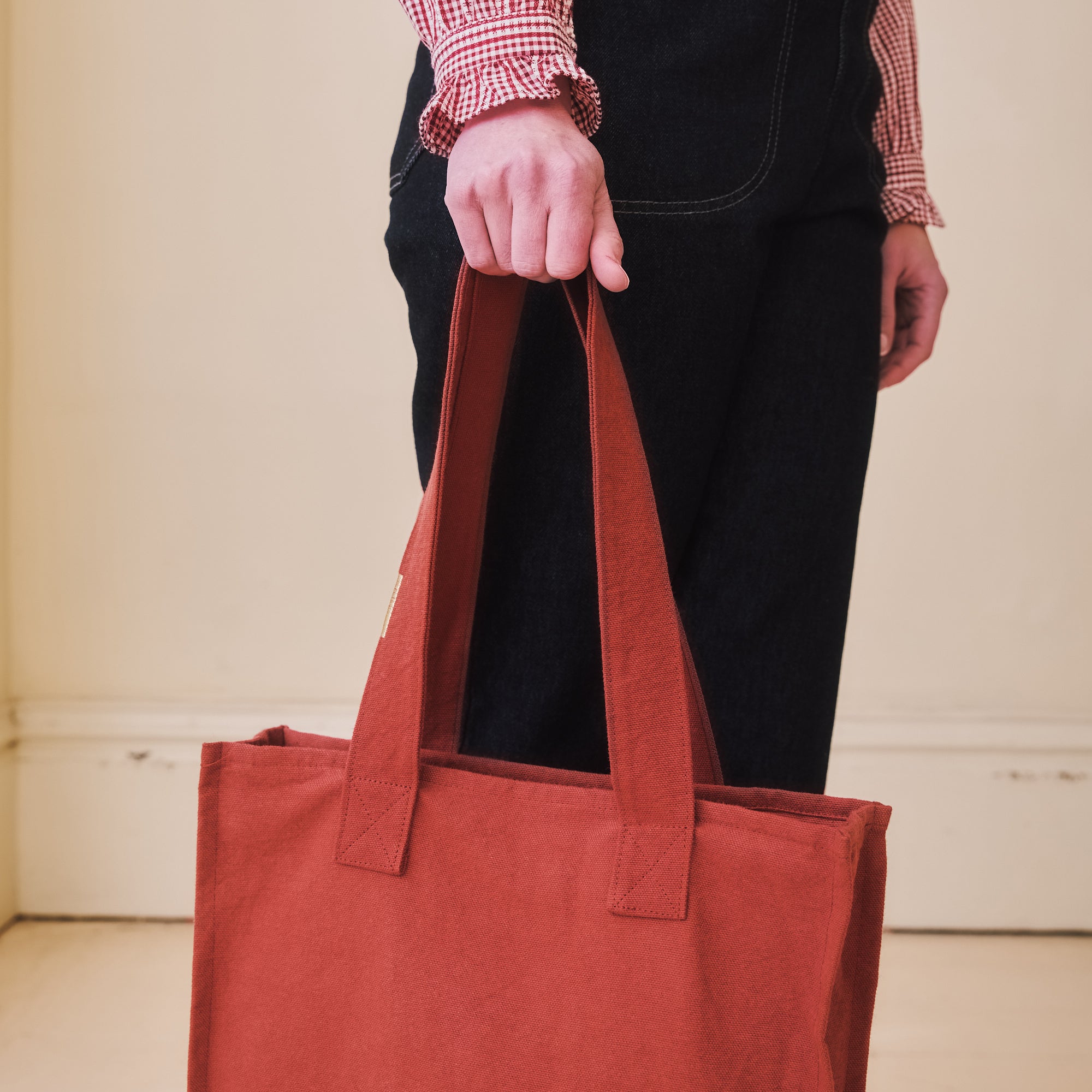 Canvas Tote Bag - Rust, by Les Pensionnaires