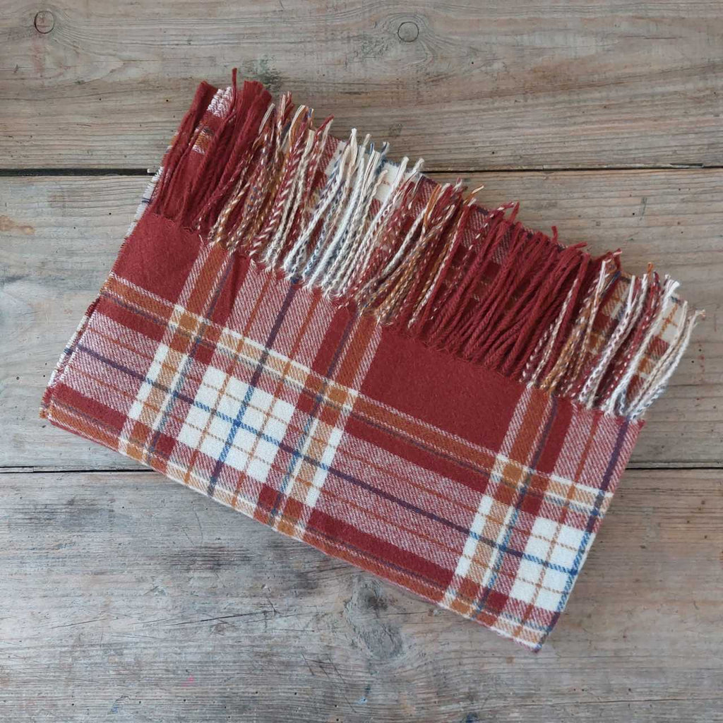 Wool Blend Tartan Scarf