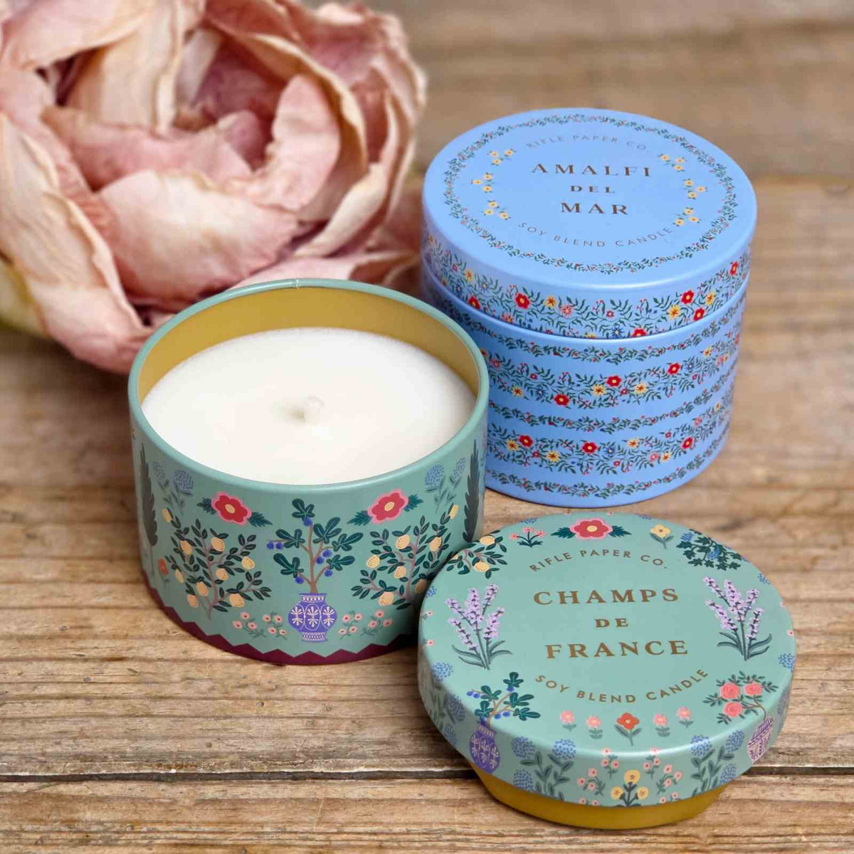 Scented Candle Tins Floral
