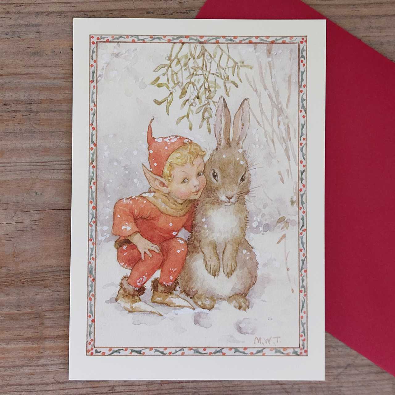 Single Christmas Card - Elfin Greeting