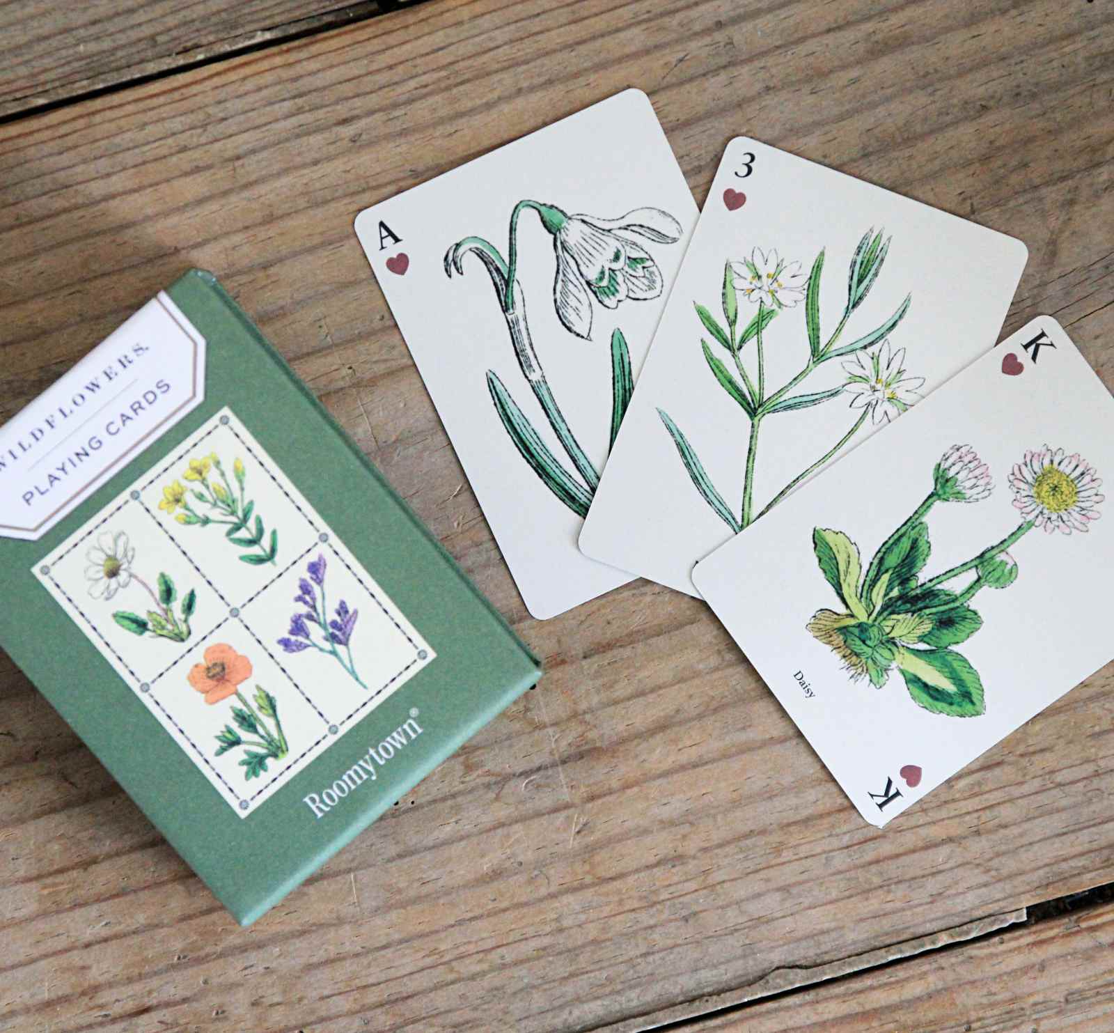 Single Deck of Playing Cards - Wildflowers