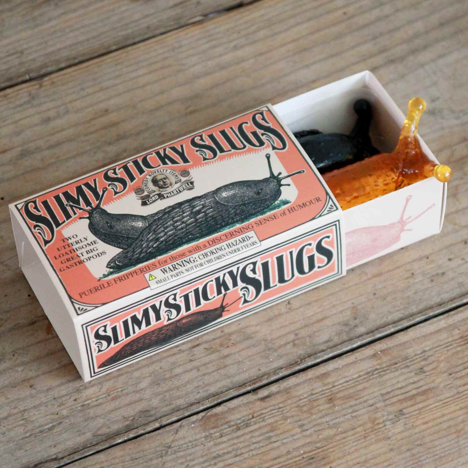 Box of Slimy Sticky Slugs stocking filler