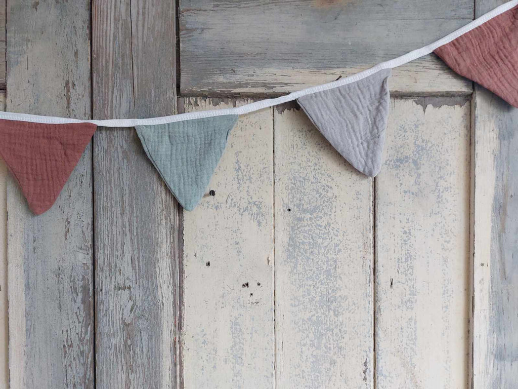 Small Cotton Muslin Bunting