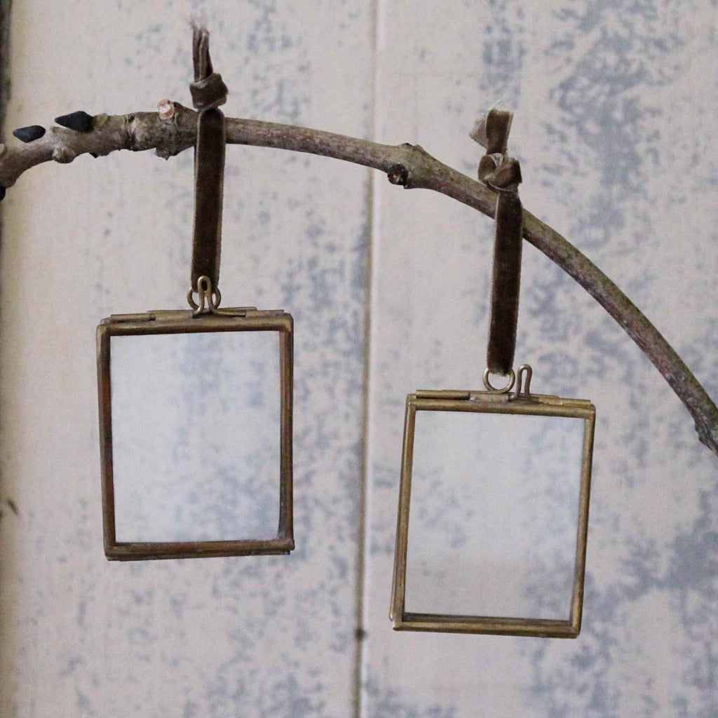 Small Brass Hanging Brass Frame