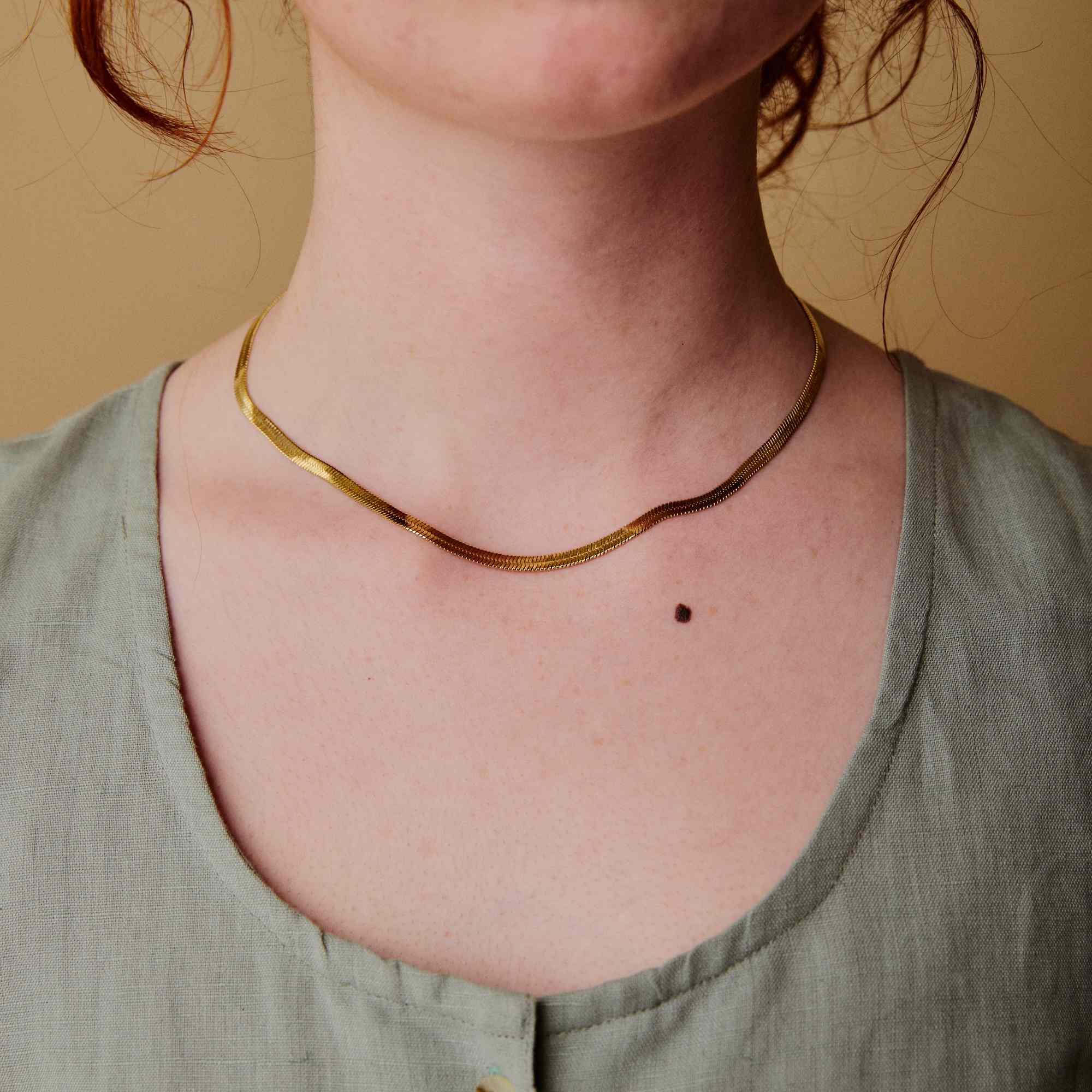 Snake Chain Necklace  - 18k Gold plated
