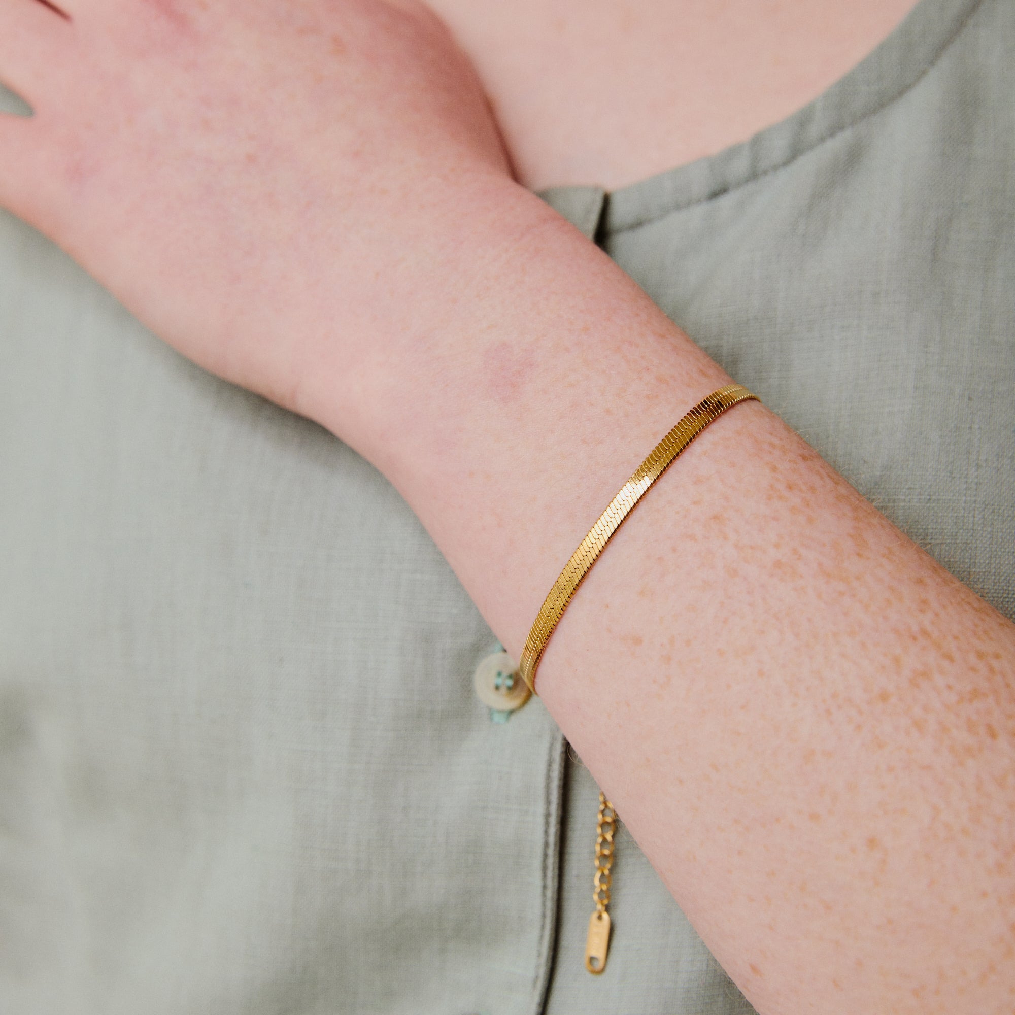 Snake Chain Bracelet - 18k Gold plated