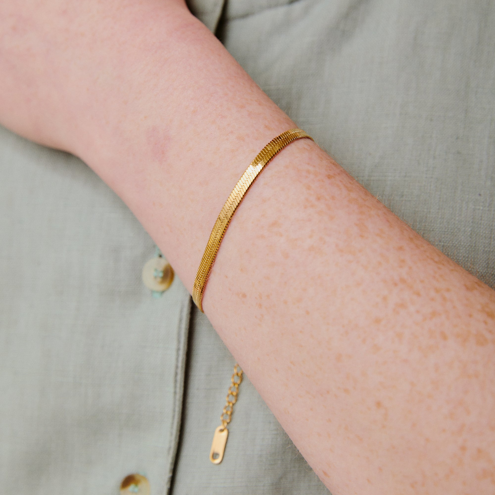 Gold Plated Snake Chain Bracelet