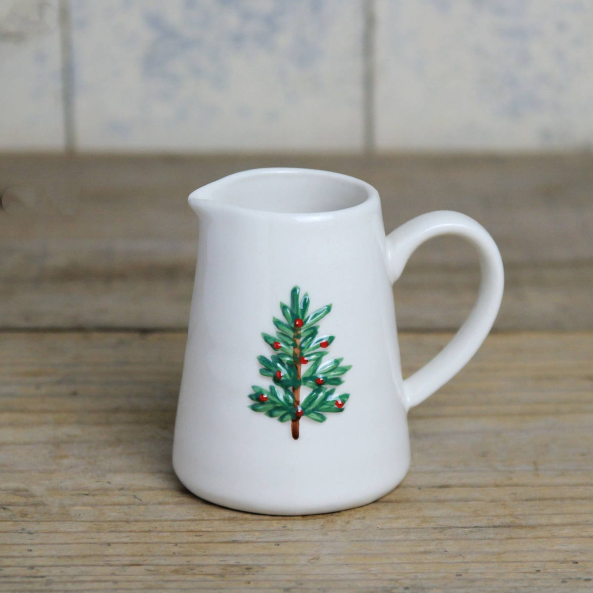 Christmas Tree Cream Jug